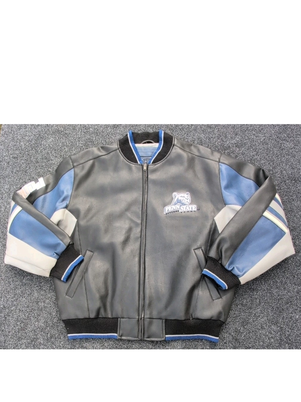 Vtg Penn State Nittany Lions Jacket Mens Extra Large Leather Bomber Varsity GIII